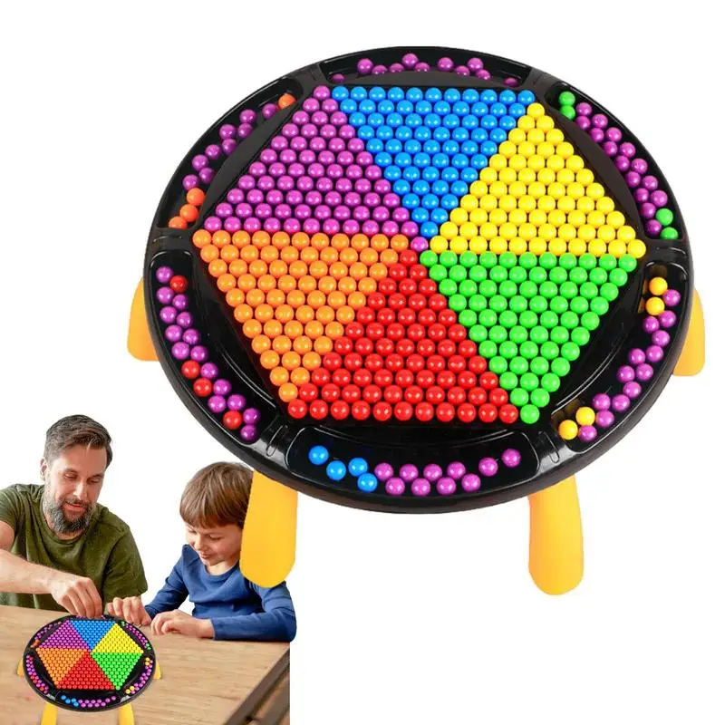 

Rainbow Ball Elimination Game Fun Tabletop Strategy Board Games Intellectual Chess Board Educational Strategy Game Family Game