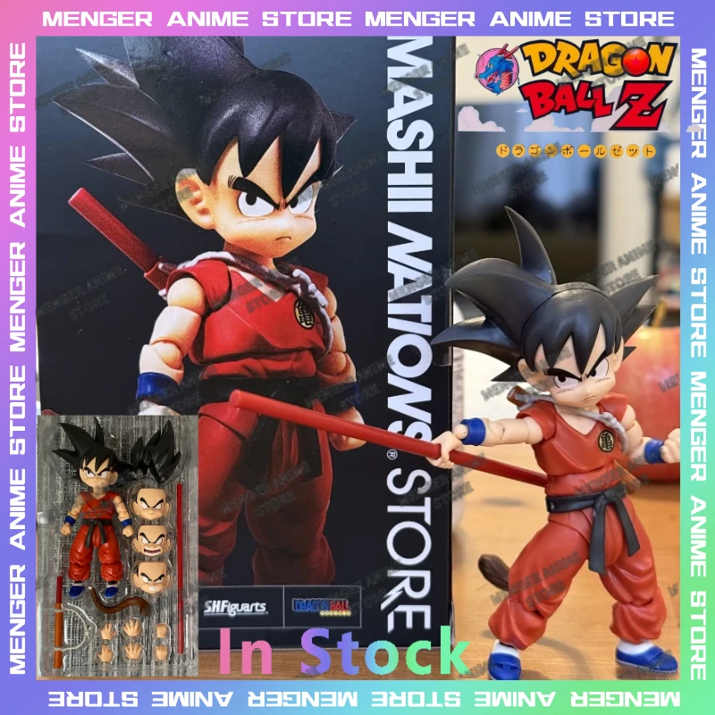 

Bandai Dragon Ball Z S.H.F Son Goku TNT Exclusive Edition Innocent Challenger Anime Action Figures Collectible Model Toys Gifts
