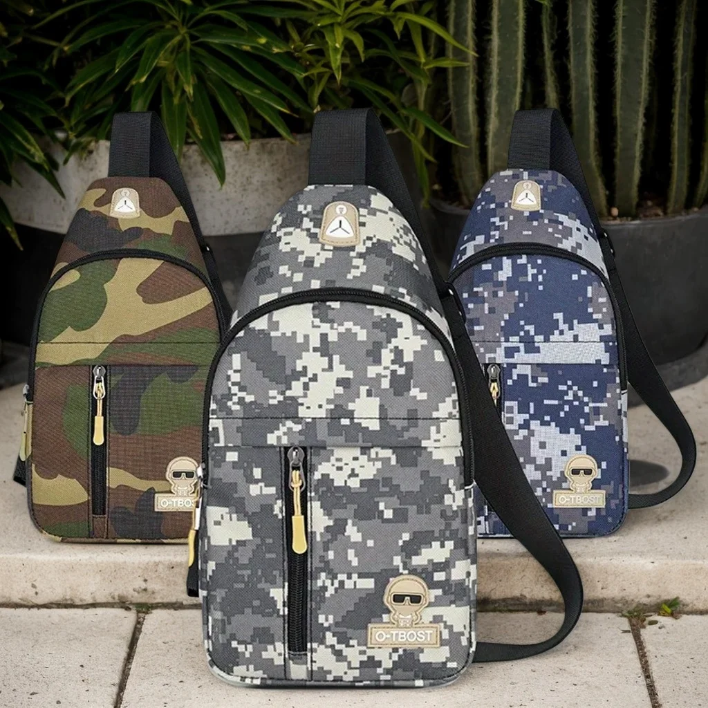 

Men's Adjustable Chest Bag - Outdoor Mountaineering Cycling Shoulder Crossbody Oxford Cloth Pack