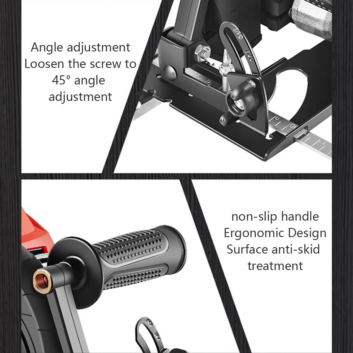 Grinder Bracket Angle Adjustable 0-45° Grinder Converter To Cutting Woodworking Machine Electric Circular Saw 40mm Bracket Base