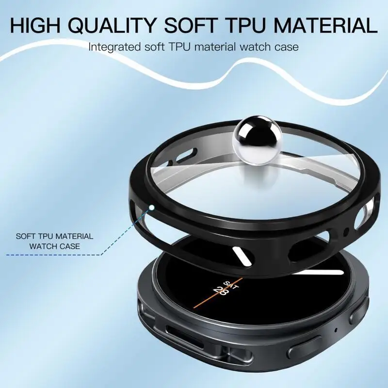 TPU-Schutzhülle für Samsung Galaxy Watch 9 40mm 44mm Displayschutz Uhrenhüllen für Galaxy Watch 8 44MM 40MM Schutzgehäuse – Detail 15