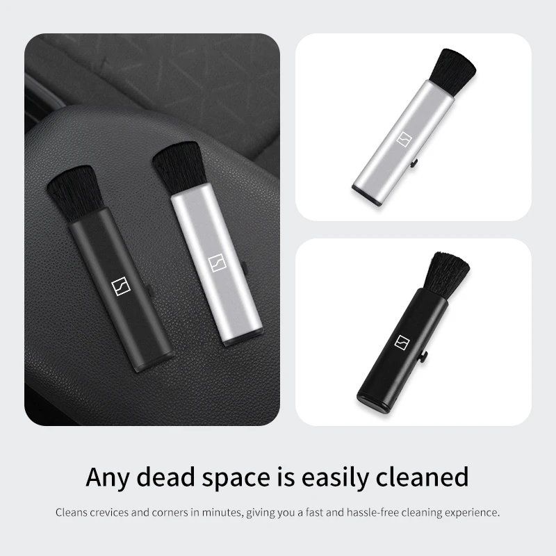 1PC Car Interior Cleaning Brush Telescopic Small Soft Brushs Accessories For Zeekr X 001 009 2022 2023 2024 Al