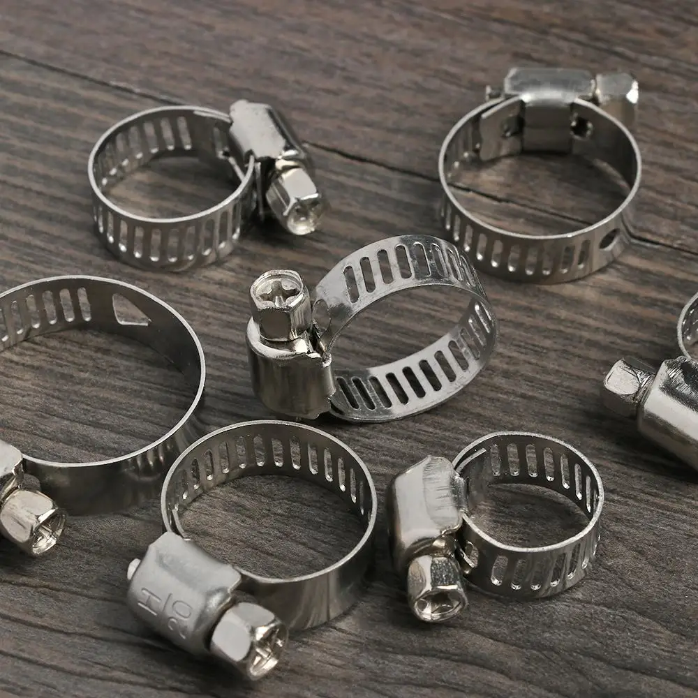 10 pcs New Sealing Hardware Exhaust Welding Pipe Clip Hose Clamps T Bolt Stainless Steel