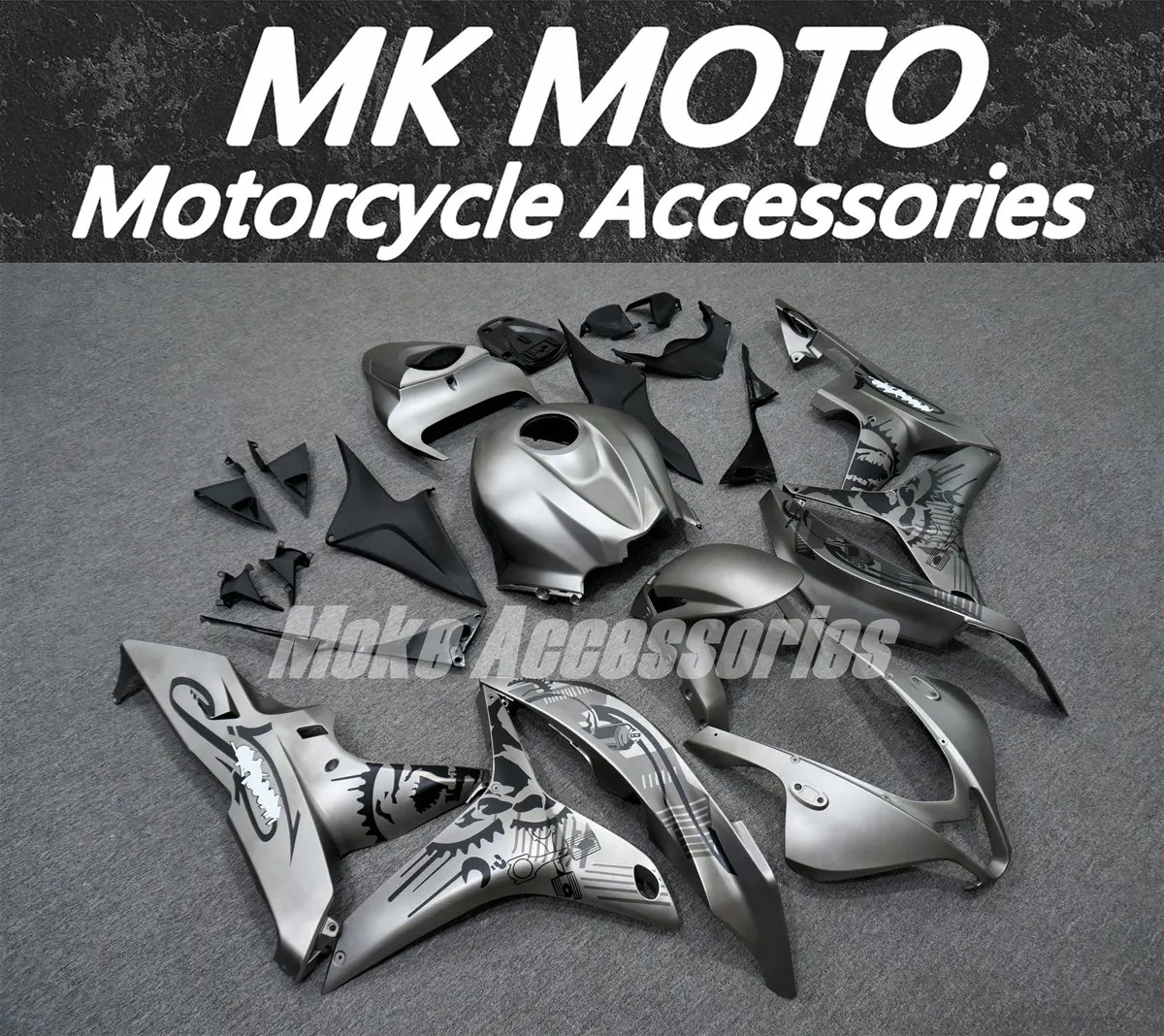 

Motorcycle Fairings Kit Fit For Cbr600rr 2007-2008 Bodywork Set High Quality Abs Injection New Gray Black