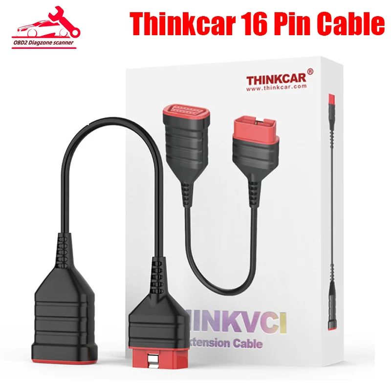 

ThinkDiag OBD2 Male to Female Original Extension Cable Universal 16 Pin OBDII Diagnostic Extender Cable Port Car Extension Cord