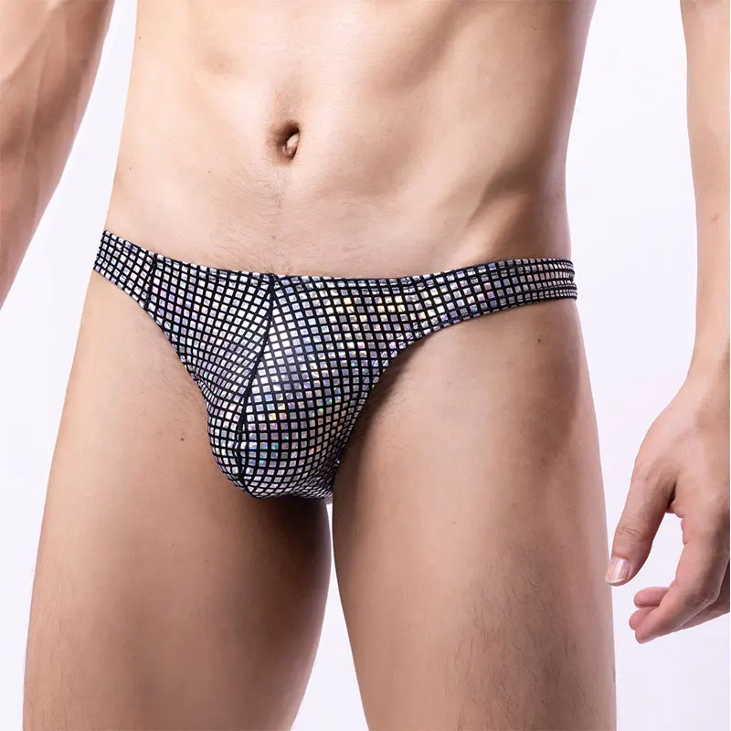 Sous-vêtements sexy pour hommes, culottes brillantes, tentation masculine, strings et G-slice respirants, zones Tanga bre, 7.0