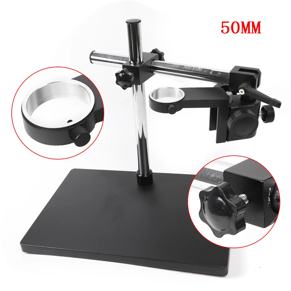 Heavy Boom Stereo Metal Table Stand Universal Large Platform Microscope Holder