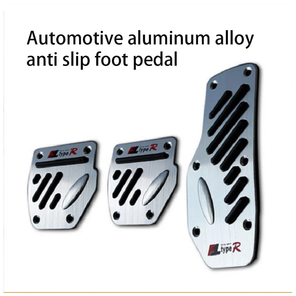 Universal Non-Slip Aluminum Manual Automatic Transmission Car Pedal Cover Set Kit Pedali Red/Blue/Black Car Modification Pedal