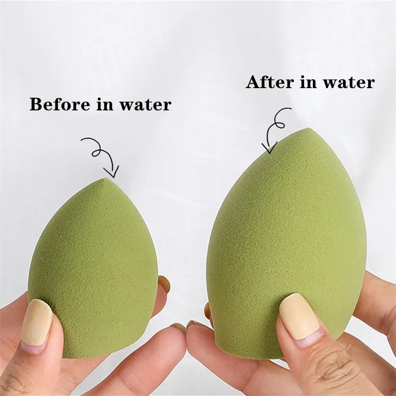 1Pcs Cosmetic Puff Makeup Latex-Free Comestic Egg Sponge Puff Dry Wet Use Women's Makeup Foundation Sponge Make Up Tools