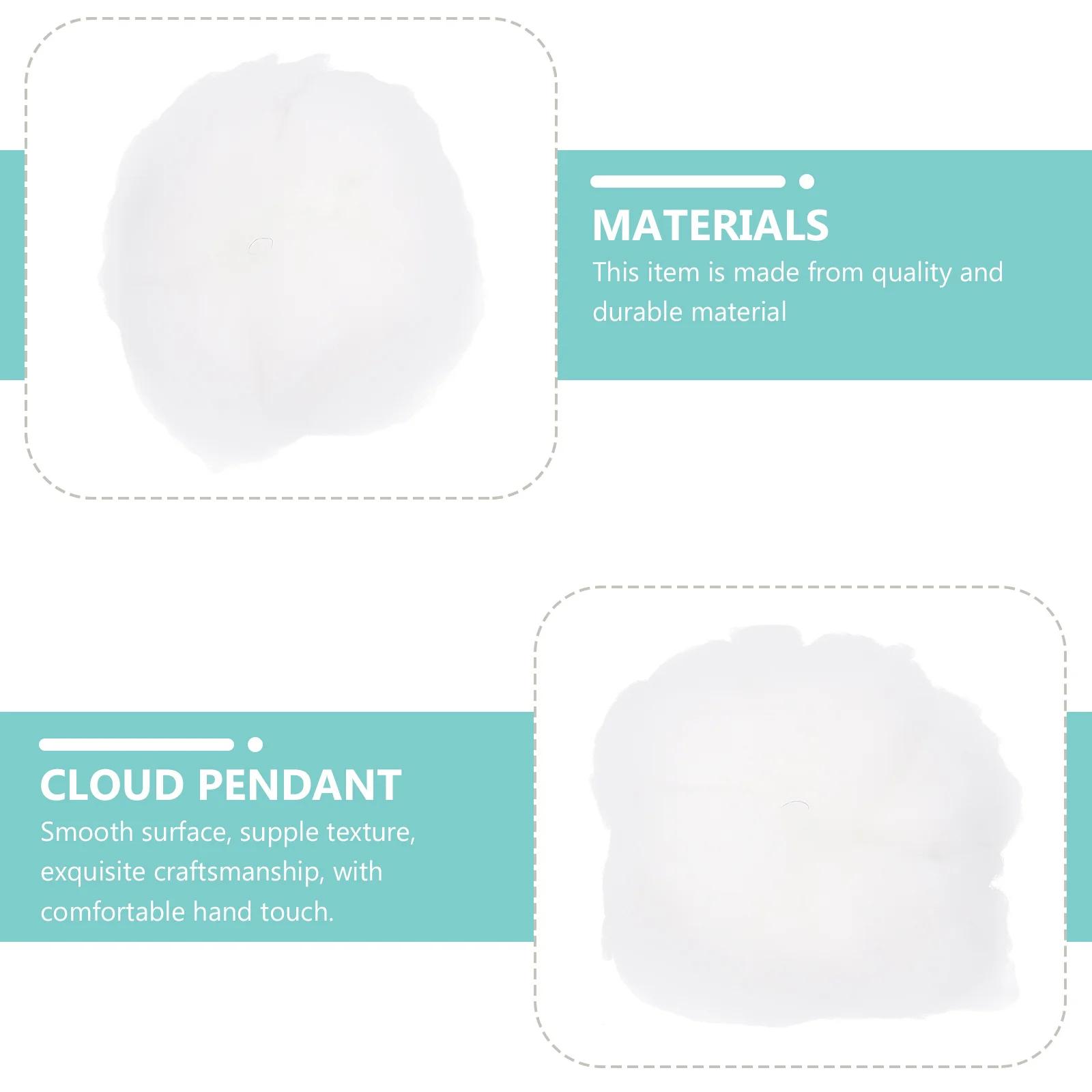 

4Pcs Cloud Hanging Ornament White Lovely Color DIY Pendant Room Nursery Decoration Cloud Hanging Ornament