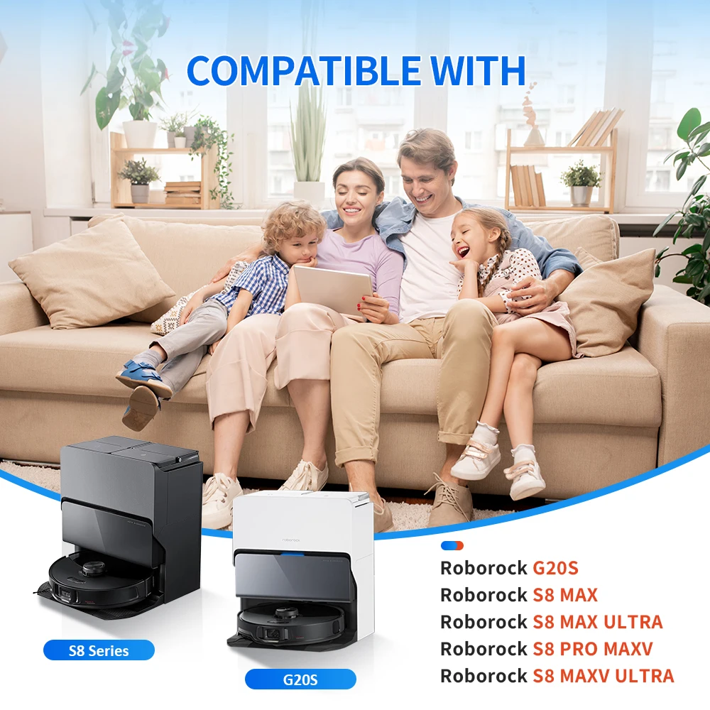 For Roborock G20S S8 MaxV Ultra V20S Dust Box Robot Vacuum Accessroies High-Capacity Collection Box Replacement Dust Bin Part