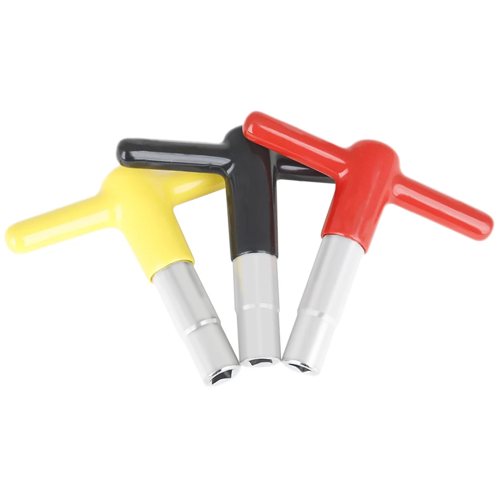 

3pcs Key T-Shaped Universal Metal Tuning Keys Wrench Tools For Snare Drum Accessories Durable Silicone Handle Lightweight