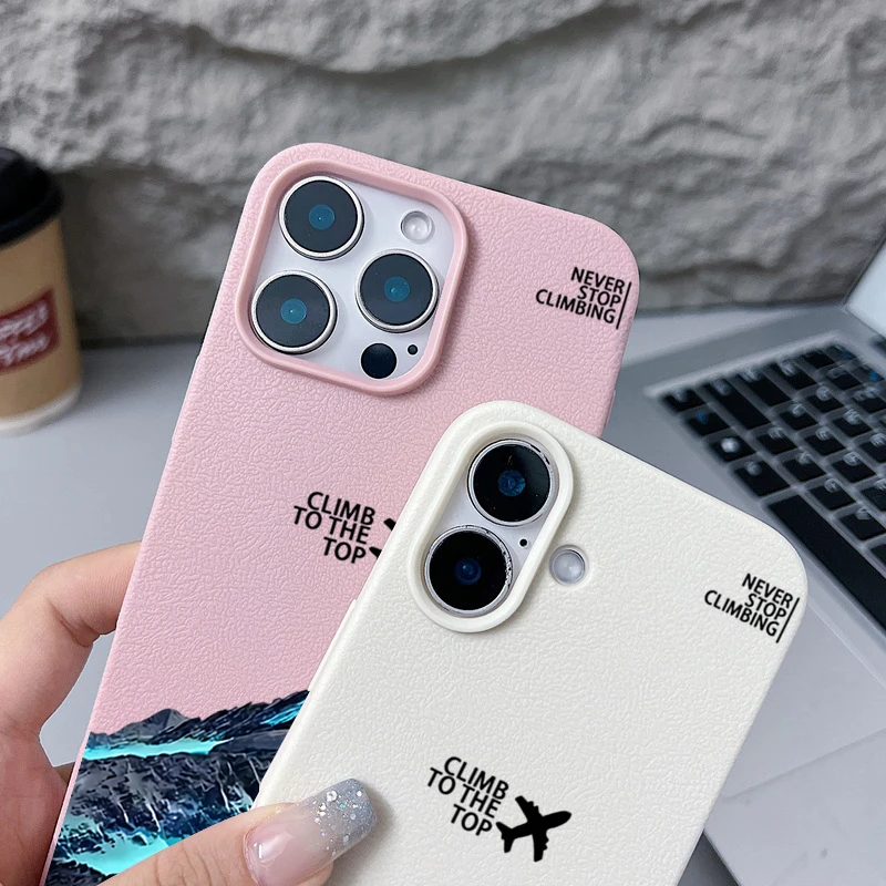 For iPhone 16e 16 15 14 13 12 Pro Max 11 Case Airplane Snow Mountain Silicone Phone Cover For iPhone 16 15 Plus 13 12 Pro Funda