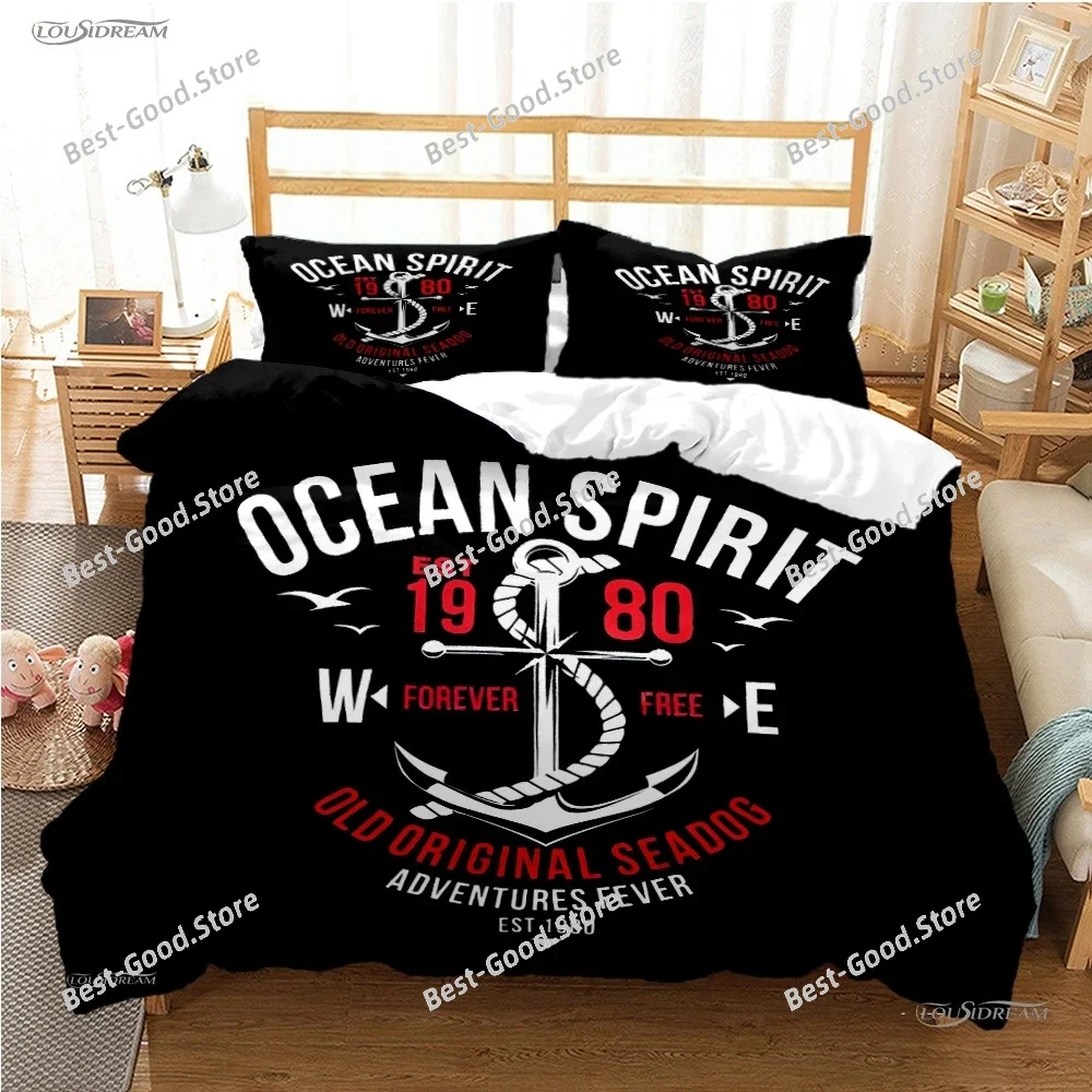 Marine Nautical Anchor All Season Duvet Cover Comforter Bedding Sets Soft Quilt Cover and Pillowcases SingleDoubleQueenKing