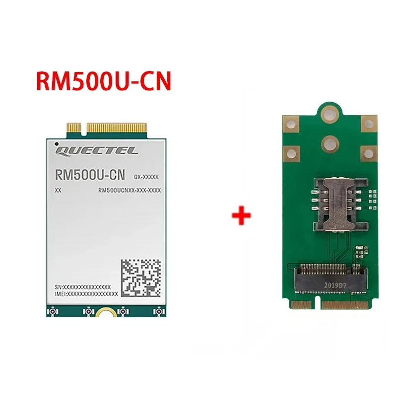 100% baru & asli Quectel Chip RM500U-CN RM500U IoT/embb-dioptimalkan 5G kucing 16 M.2 modul dengan adaptor tipe C