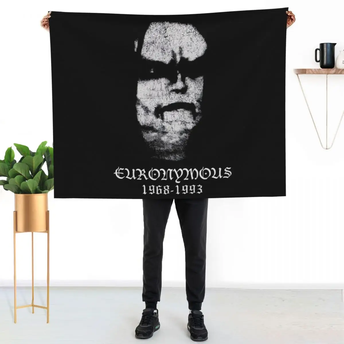 Euronymous Norwegian m Black Metal RIP Tribute Throw Blanket Stylish Couch Blanket for Home Living Room