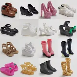 1 Pairs 1/6 Doll Shoes High Heels For 30cm Doll Super Model Boots Figure Doll Sandals Doll Casual Shoes DIY Doll Accessories