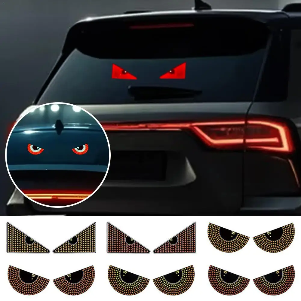 Car Windshield Glow Flexible LED Panel Devil Eyes Light LED Signal Lights Flashing LED Decoration Light For Car Windshield USB