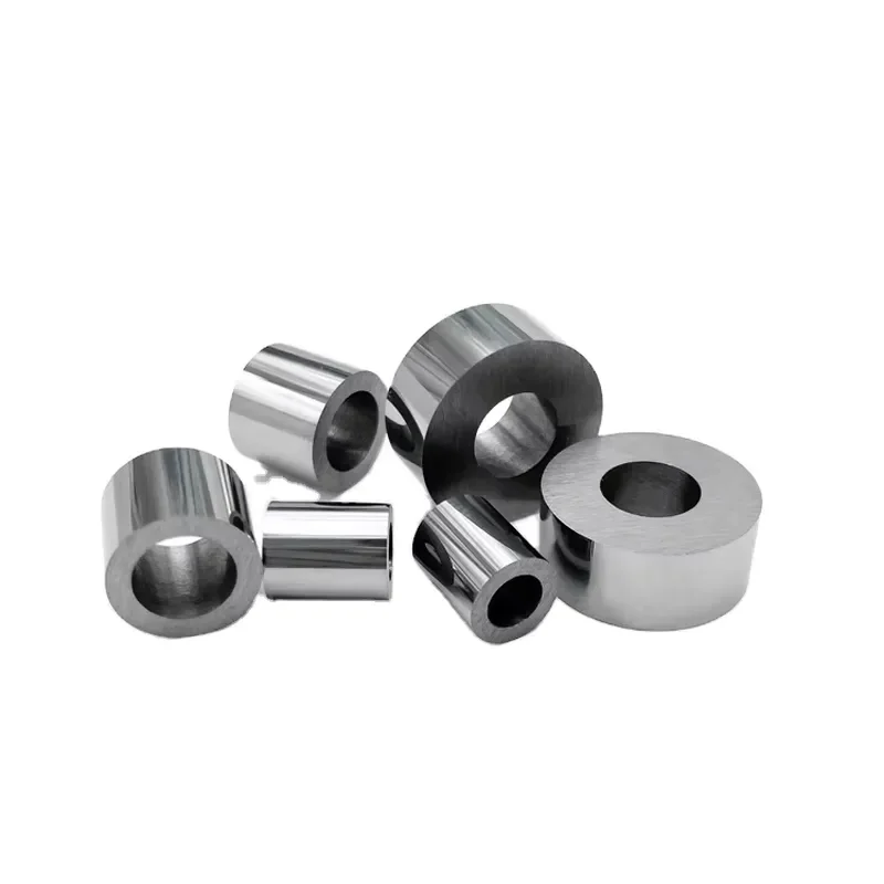 Solid Tungsten Carbide Round Threaded Pipe Bushing Sleeve for Petroleum Industry High Wear Resistance Industrial Component