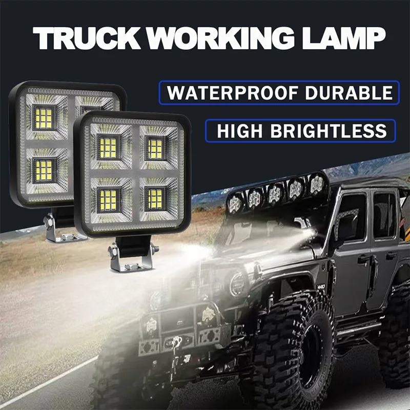 108W Truck Work Light LED 36SMD Spotlight For Motorcycle Jeep Car SUV ATV Barra LED Headlights 4X4 Off Road DC9-36v Waerpoof