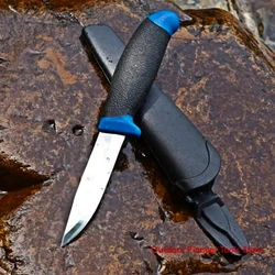 New outdoor hunting knives, plastic handles and sheaths, camping survival knives, EDC portable stainless steel sharp knives