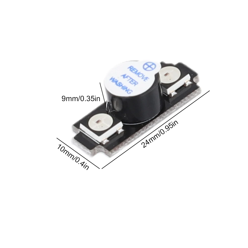 WS2812 altavoz zumbador colorido RGB LED zumbador zumbador para RC FPV Freestyle Drones piezas de repuesto DIY