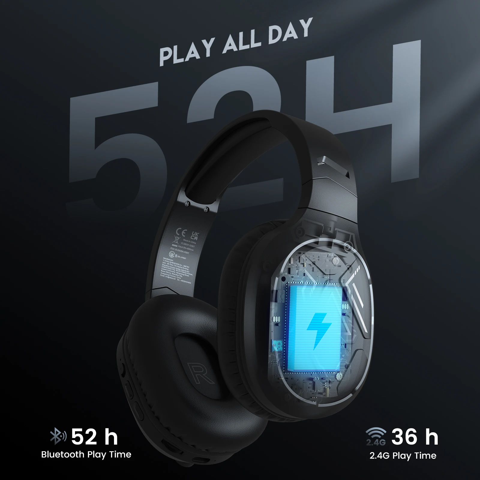 2.4GHz Wireless Headphones Blu - đánh giá và giá Anc Wireless Over Ear Headphones