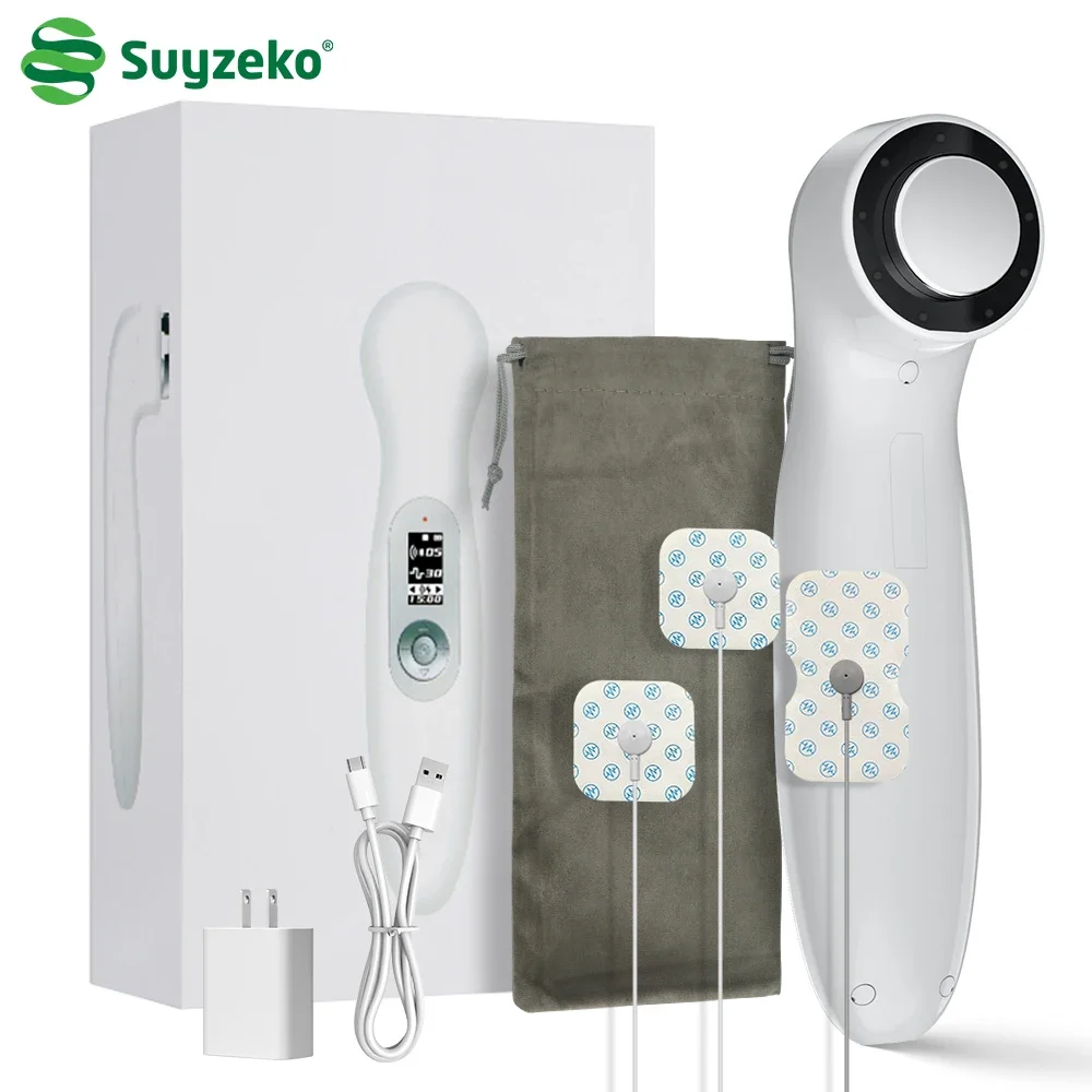 Suyzeko Handheld Ultra sound Therapy Ultrasonic Muscle Recovery Tens Fisioterapia Machine Red Light Therapy Device Body Massager