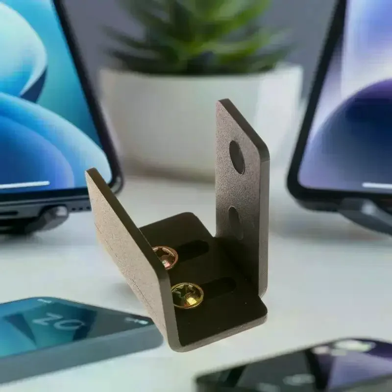 Smooth & Silent Sliding! Adjustable Universal Bottom Floor Guide Clips, Slotted Swing Door Stopper