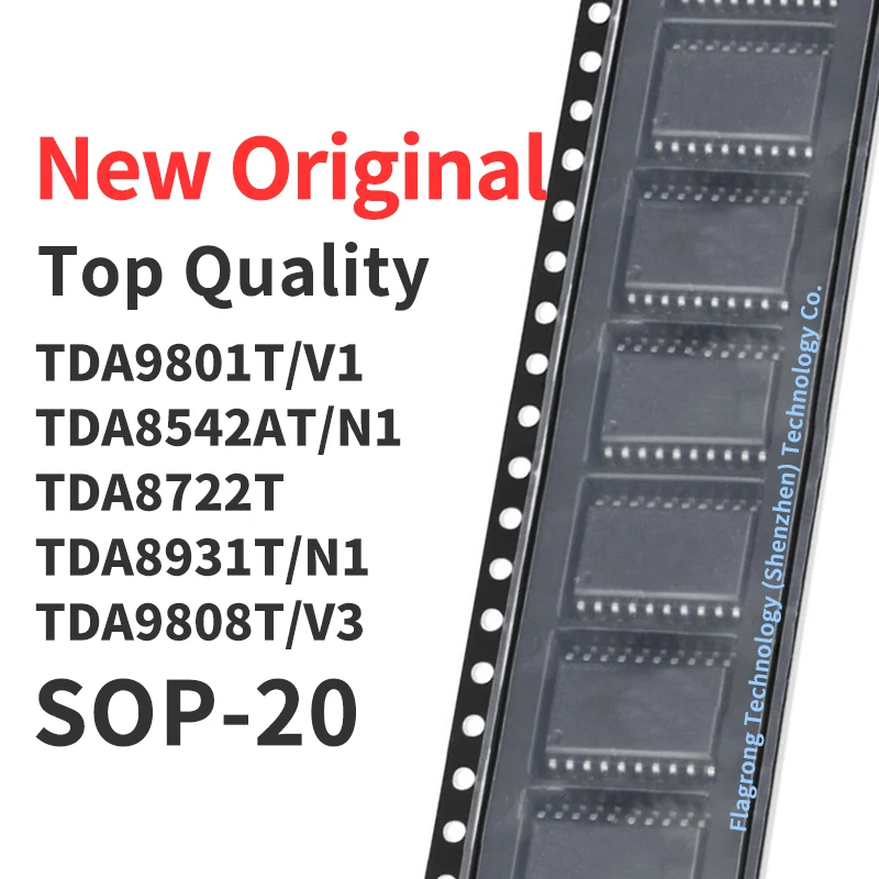 

10 Pieces TDA9801T/V1 TDA8542AT/N1 TDA8722T TDA8931T/N1 TDA9808T/V3 SOP-20 Chip IC New Original