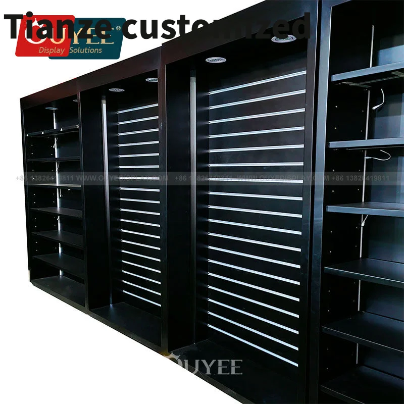 

Customized-Customized Store Fixtures Smoke Shop Decoration Display Cases With Led Light