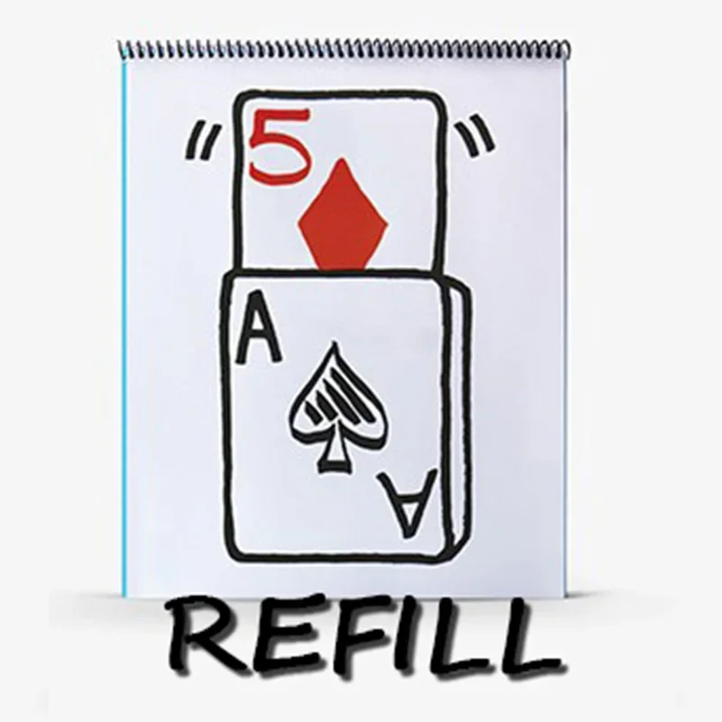 Refill for Professional Cardiographic Exclusive Rise Card Prediction (35.5*28cm) Magic Tricks Stage Illusion Gimmick Accessory