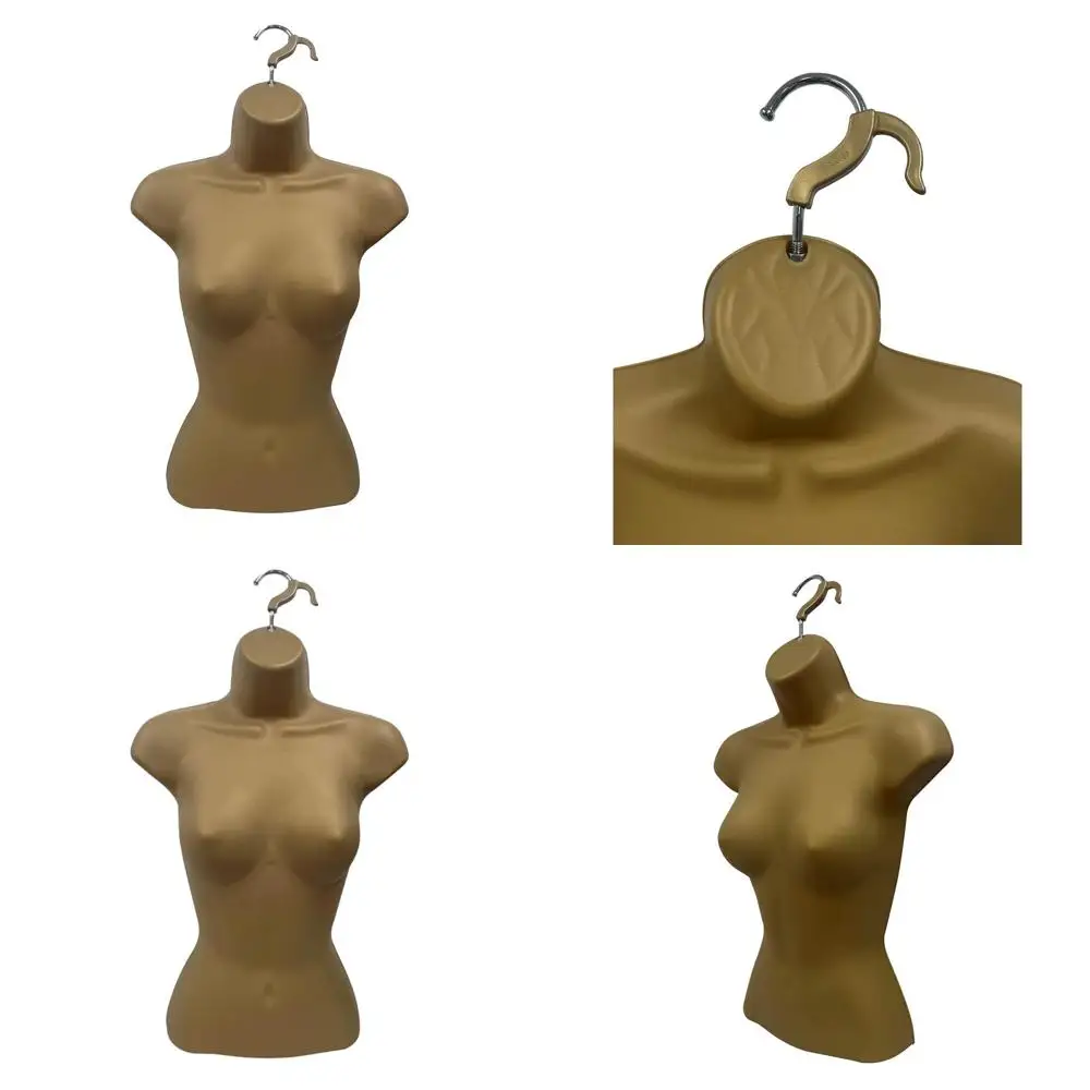 

Stackable Hollow Back Mannequin with Hanging Hooks, Ideal for T-Shirt Displays, Countertop, Crate Shows, and Design, S-M Size (B
