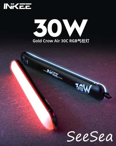 Imagen 1 del producto INKEE GCA30C Luz de tubo RGB a todo color 30W 2000k-10000k Luz de relleno inflable de aire Barra de luz LED portátil de mano, longitud 90CM
