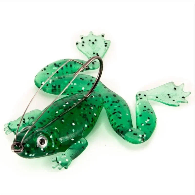 1Pcs Rubber Rubber Frog 6cm/5.2g Soft Fishing Lures CrankBait Tackle Frogs Baits Artifical Silicone Swimbait Outdoor Fishs Tool