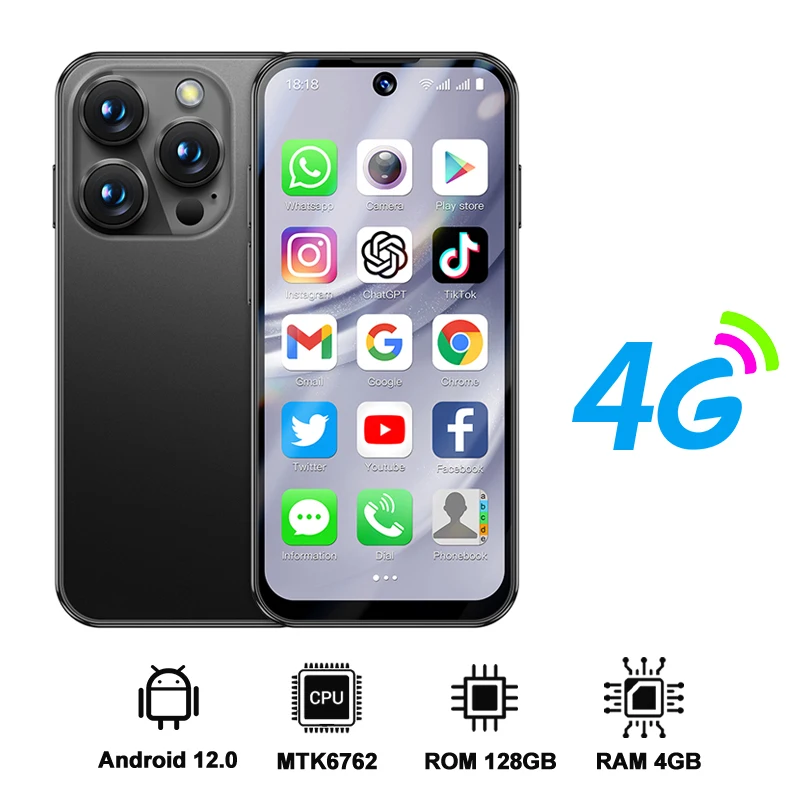 Black RAM4G ROM128G