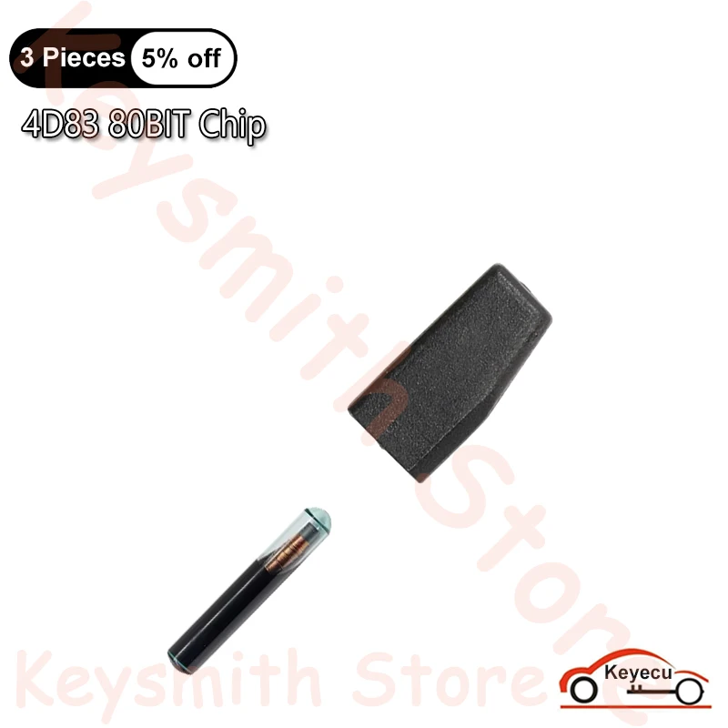 KEYECU Aftermarket 4D83 80BIT Chip ( Glass Tube / Carbon Composite Material ) for Ford for Mazda