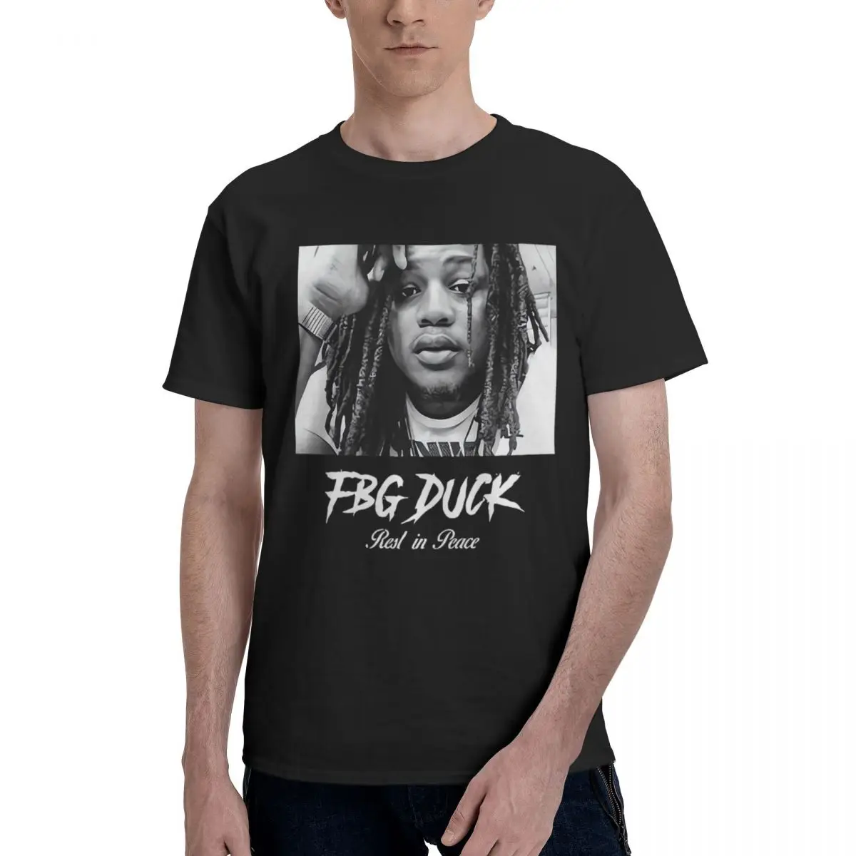 

FBG Duck Rest In Peace, 100% хлопок, повседневные дышащие удобные аниме, новые подарки и футболки, мужская одежда