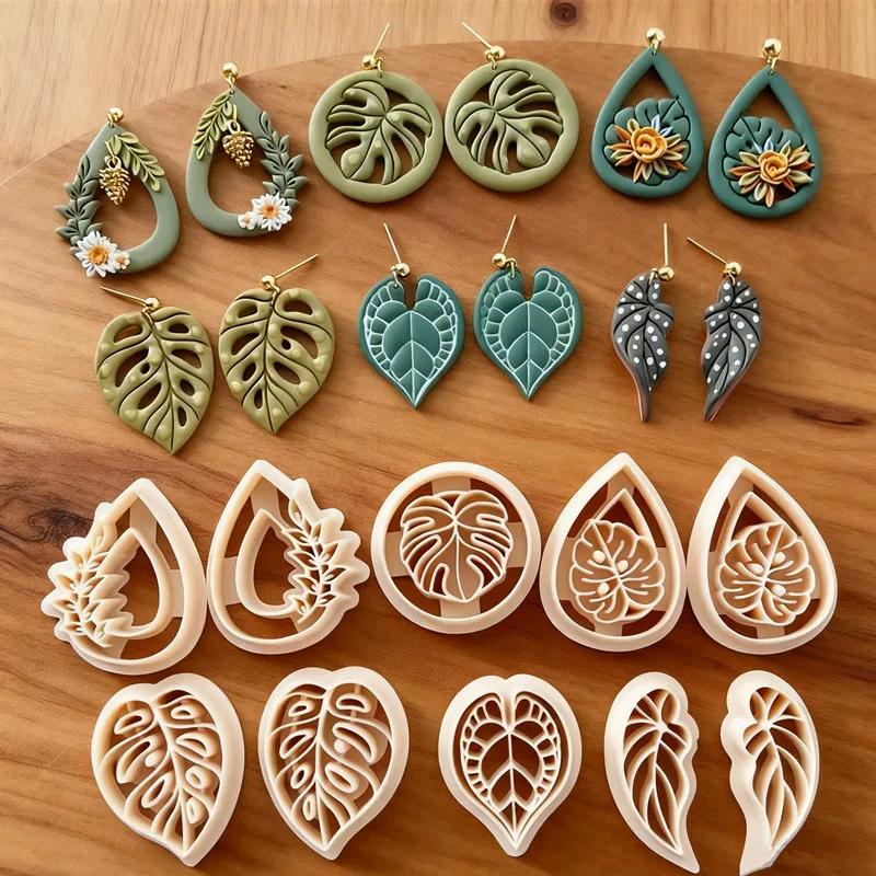 Tropical Leaf Clay Cutter Set 1