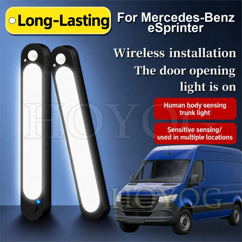 Luz LED para Maletero de Mercedes-Benz eSprinter 2019-2026, Lámpara con Sensor de Movimiento Inalámbrico, Luz de Carga para Furgoneta, Interior de la Cabina
