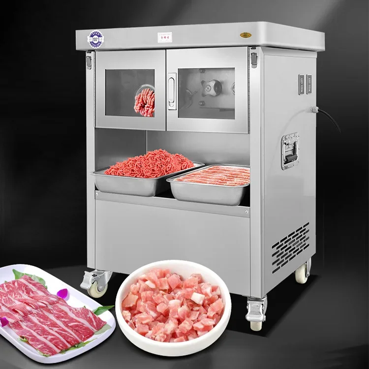 Hot Selling Commercial Chicken Frozen Automatic Beef Meat Dicing Machine Meat Grinder Machine