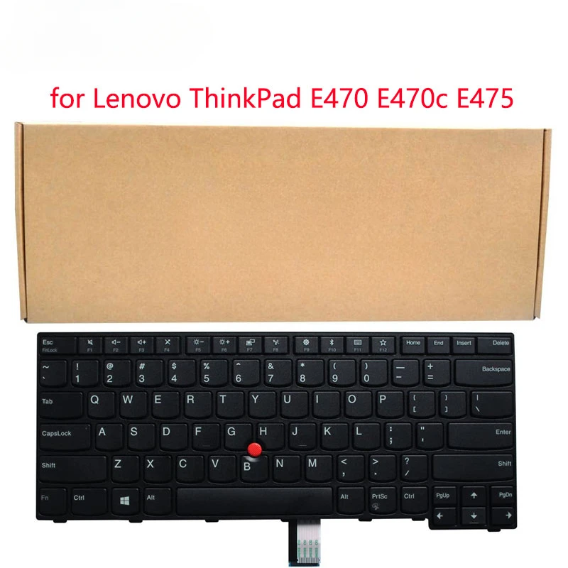 Laptop Replacement Keyboard for Lenovo ThinkPad E470 E470c E475 Laptop With Pointer No Backlight