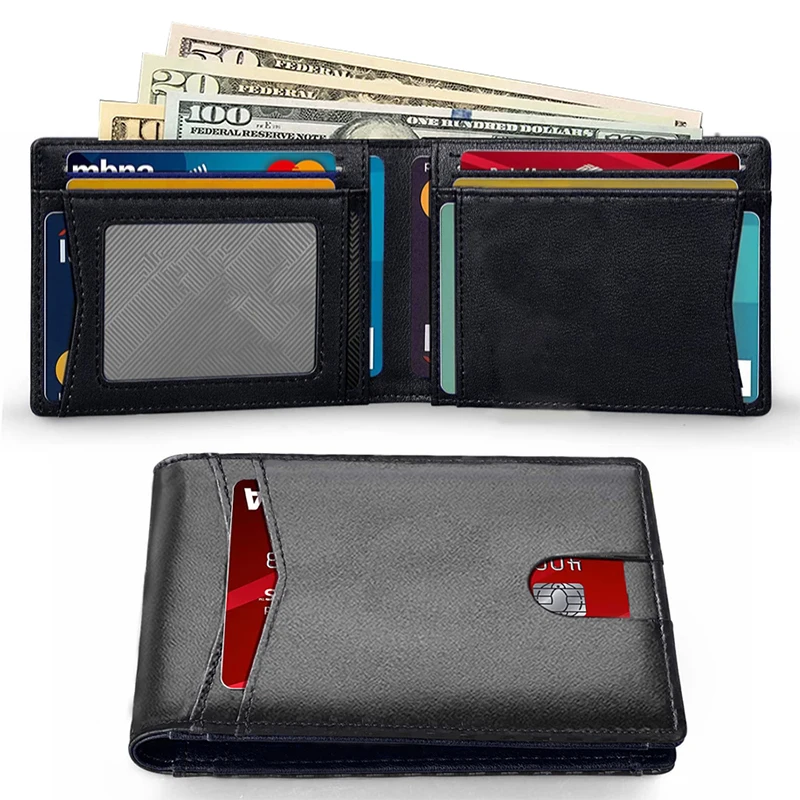 Rfid Airtag Geldbörsen Kohlefaser Kreditkarteninhaber Bifold Geldbeutel Ausweis Bank Karteninhaber Slim Air Tag Geldbörse für Männer Carteiras – Detail 15