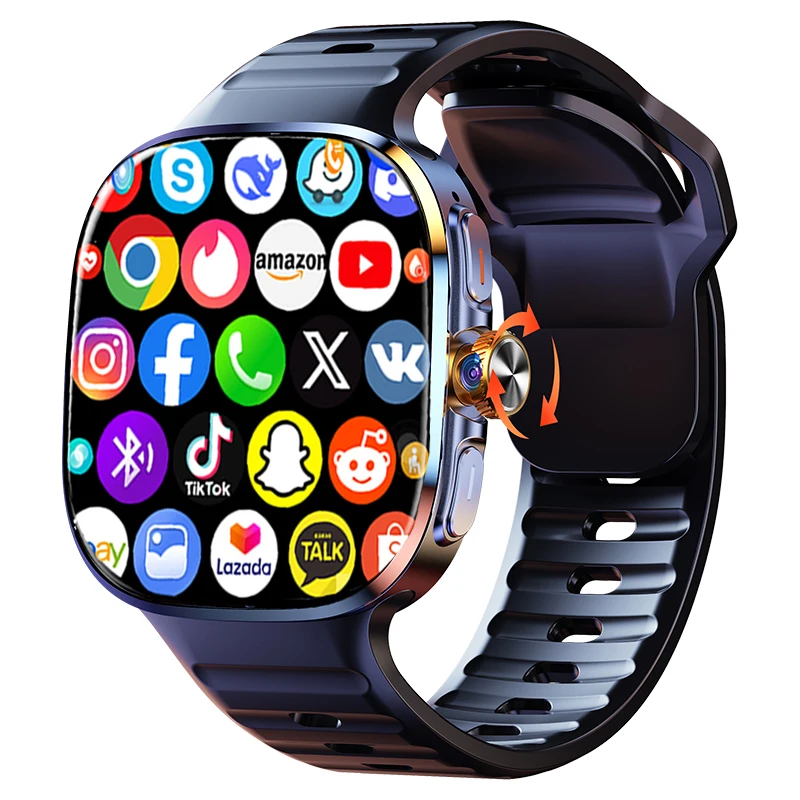 NEW Android Smart Watch Men GPS 3G/32G ROM Storage HD Dual Camera NFC 2G 4G SIM Card WIFI Wireless Fast Internet Access