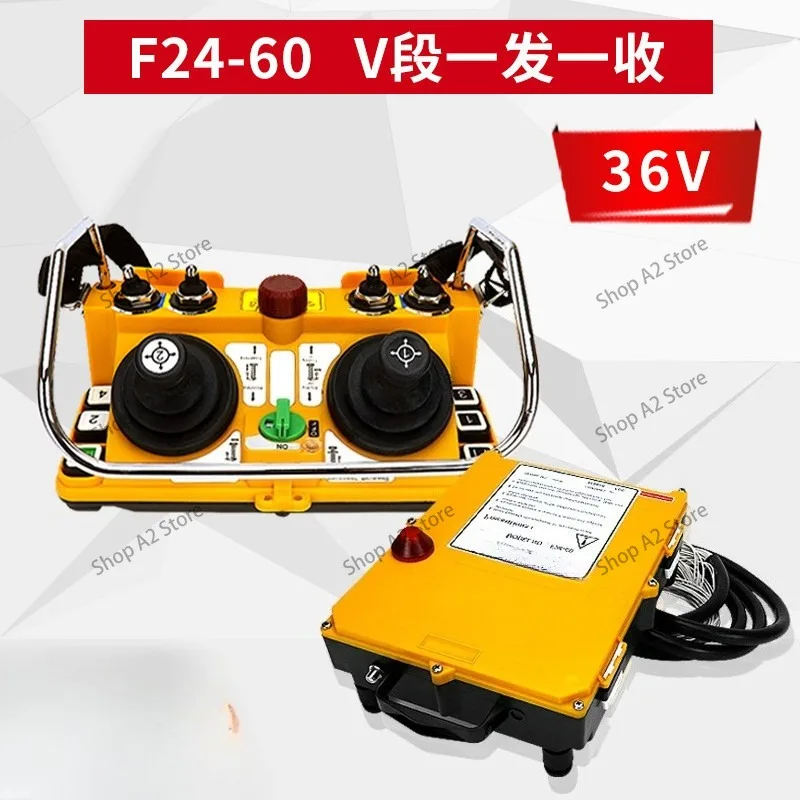 Single transmitter industrial remote control F24-60 tower crane dual joystick elevator wireless remote control