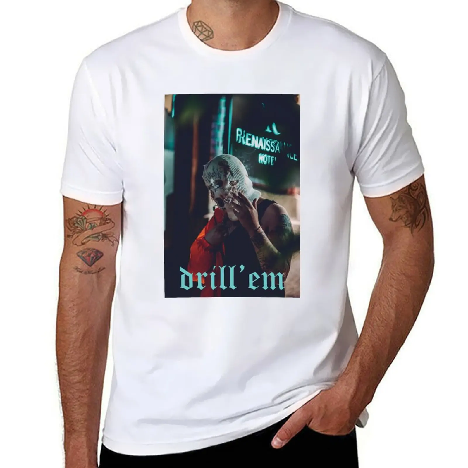 

Drill'em - Drill Music T-Shirt t shirts designer man t shirt cotton T-Shirt