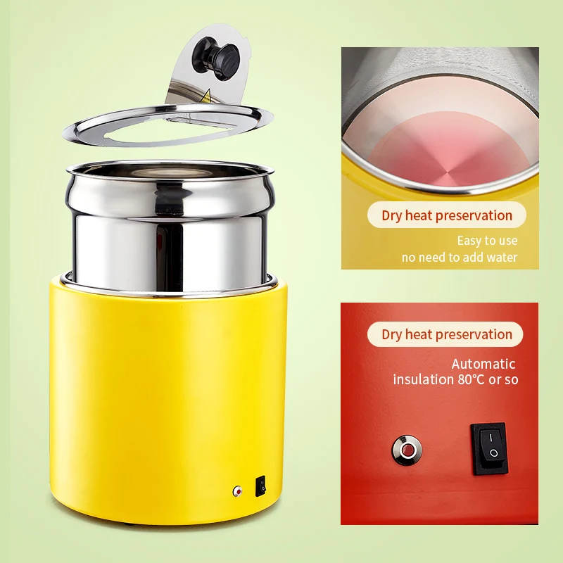 Auto aquecimento de ar elétrico cozinha panelas caçarola aquecedor de alimentos caçarolas de aço inoxidável e pratos de cozinha