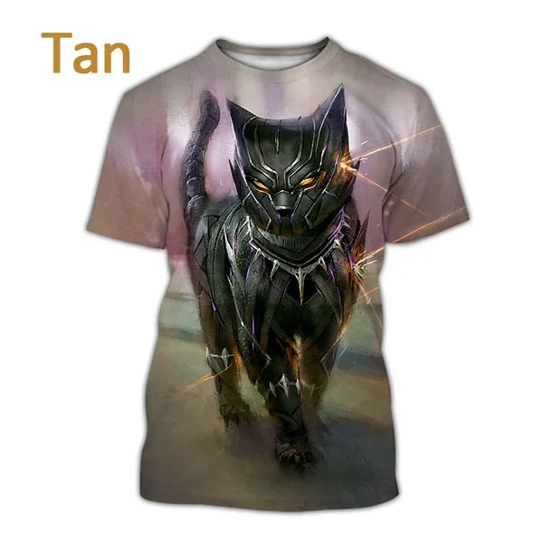 Camiseta unissex de gato gola redonda pulôver estilo de rua engraçado, impressão 3D criativa casual animal fofo, moda verão