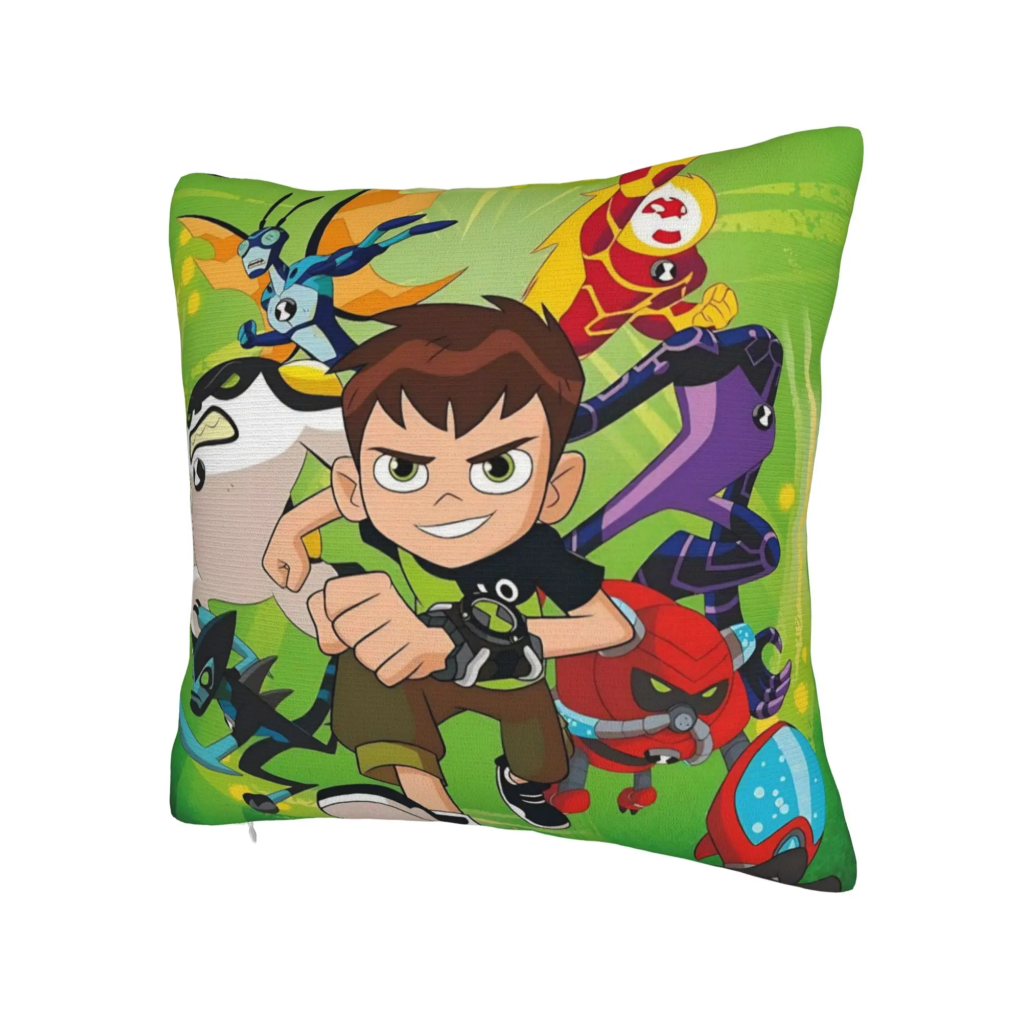 Decorative Pillow Covers Ben 10 Anime Merchandise Home  Throw Pillow Case Cover Square Multi Size