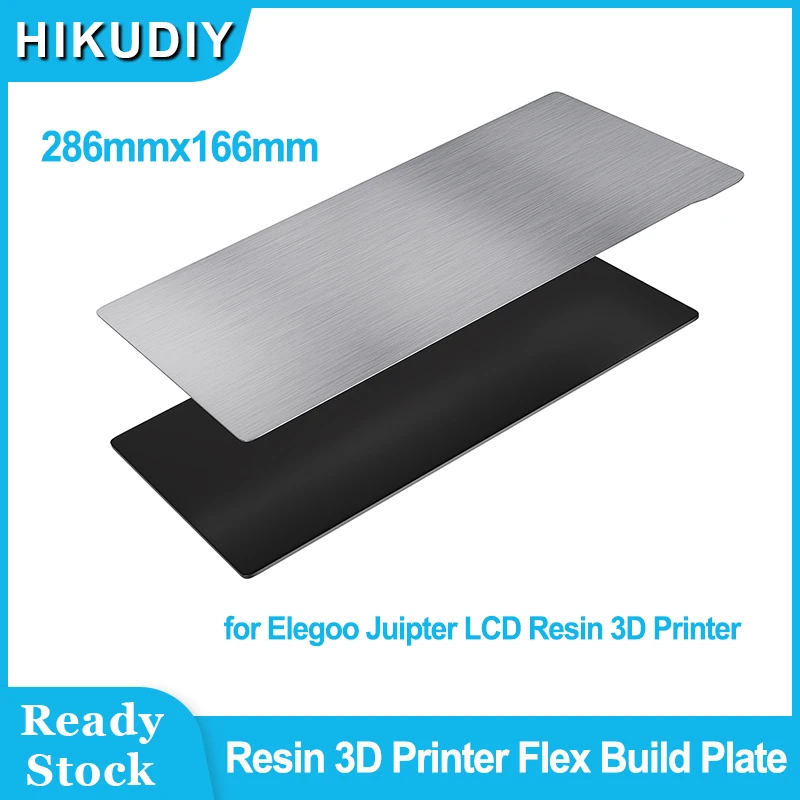 HIKUDIY Flex Build Plate Spring Steel Flexible Plate Flex Bed and Magnetic Base Platform for Elegoo Juipter LCD Resin 3D Printer